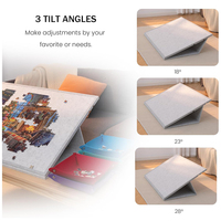 Table de puzzle inclinable personnalisable avec logo, pliable, gain de place, base antidérapante et stable, ergonomique, pour jeux à domicile, cadeau, table de puzzle