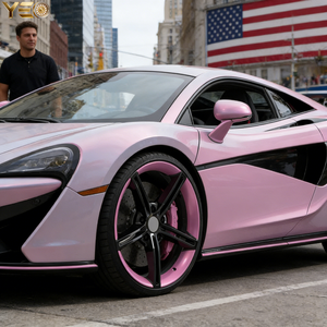 Rines Forjados Personalizados de 5 Radios en Negro Brillante con Borde Rosa, de 18-21 Pulgadas, Compatibles con BMW Serie 3, 5 y <span class=keywords><strong>7</strong></span>, Porsche, Rines de Aleación de Alto Rendimiento y Estilo - Product Image 6