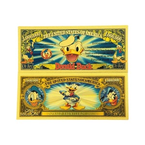 6 Diseños <span class=keywords><strong>de</strong></span> <span class=keywords><strong>Billetes</strong></span> Conmemorativos <span class=keywords><strong>de</strong></span> Anime Americano con Hoja <span class=keywords><strong>de</strong></span> Oro <span class=keywords><strong>de</strong></span> $1 Millón, Billete con Hoja <span class=keywords><strong>de</strong></span> Oro del Pato Donald - Product Image 4