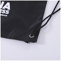 Sac à dos à cordon de serrage en Oxford imperméable personnalisé avec logo promotionnel, 210D 420D polyester, sport, gym, poche zippée, trou pour écouteurs