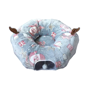 <span class=keywords><strong>Indoor</strong></span> <span class=keywords><strong>Pet</strong></span> Play Donut Bett-Ineinandergreifen der S-förmiger Tunnel, umwelt freundliches Fleece-Heizkissen - Product Image 5