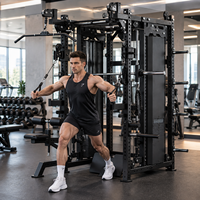 Machine Smith Commerciale Professionnelle Multifonctionnelle avec Power Rack et Crossover par Câble BFT-3081A pour Fitness