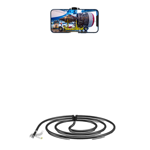 Cámara de Inspección Endoscópica Articulada Bidireccional con Sonda Rígida de 8 mm, 8 Luces LED, Herramienta Profesional para Tuberías y Desagües - Product Image 1