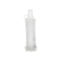 Bouteille d'eau pliable en TPU souple personnalisée de 250 ml et 500 ml, sans BPA, gourde souple à presser pour la course à pied, les voyages, le camping et la randonnée