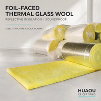 Laine de verre pour isolation thermique spéciale pour les murs extérieurs des bâtiments, isolation thermique/intérieure des murs, isolation acoustique