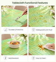 Set de table géométrique en PVC RNPT, motif losanges arc-en-ciel aquatique, pour la décoration de restaurants et d'hôtels