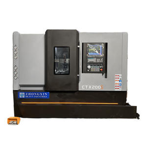 Yatay CNC torna eğimli yatak torna makinesi Cnc freze ve sondaj makinesi satılık otomatik CTX200S freze torna makinesi - Product Image 1