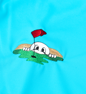Polo à manches courtes blanc pour homme avec broderie de dessin animé et col à carreaux, style décontracté ou couleur personnalisée - Product Image 6