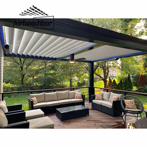 Maßgefertigte Motorisierte Bögen Lauben Pergolen Outdoor-Aluminium-Pavillon Markisen - Product Image 2