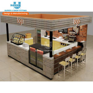 Chiosco di caffè creativo in vendita decorazioni per Bar caffetteria supporto per caffè personalizzato centro commerciale al dettaglio chiosco di succo di caffè gelato - Product Image 2