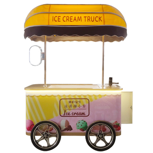 Ice Cream Handcart With Refrigerator Outdoor <b>Freezer</b> Ice Cream Cart - Product Image 6
