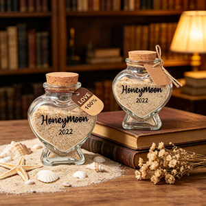 Bouteilles à Vœux <span class=keywords><strong>en</strong></span> <span class=keywords><strong>Verre</strong></span> Transparent <span class=keywords><strong>en</strong></span> Forme <span class=keywords><strong>de</strong></span> Cœur <span class=keywords><strong>en</strong></span> Gros, Bouteilles à Message, Bocaux, Flacons pour Bricolage et Décoration <span class=keywords><strong>de</strong></span> Mariage - Product Image 1