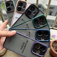 Coque de téléphone BAILI en gros pour Samsung S25 PLUS Dazzle Eagle Eye A16 S24 Ultra avec objectif de caméra intégré, étui noir