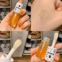 Huile repulpante pour les lèvres en gros, végane, longue durée, hydratante, essence de miel pour les lèvres, 3 saveurs