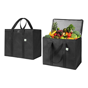 Vendita calda famiglia isolata borsa da Picnic scomparto più fresco grande borsa termica per il pranzo Tote Food Bag