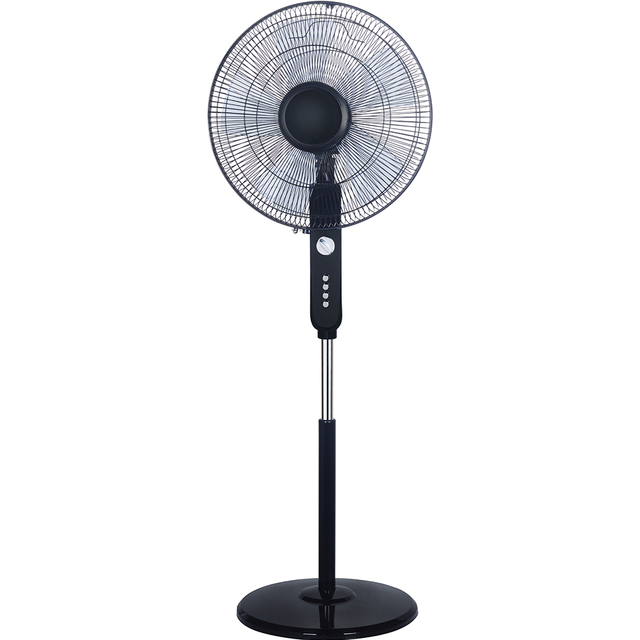 Industrial Metal Standing Fan With Round Base