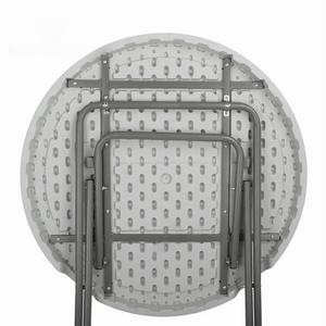 Yüksek kaliteli 80cm beyaz plastik yuvarlak katlanır kokteyl masaları Modern tasarım yüksek üst ziyafet parti Bistro yemek otel etkinlikleri - Product Image 1