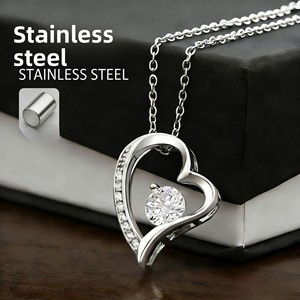 Open Heart Pendant <b>Cross</b> Border Multi Seamless Reliable Supplier Jewelry Grade 316L Non-oxidizing Surface Gift - Product Image 1