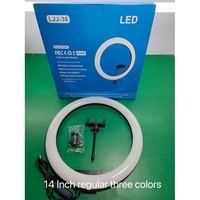 Lampe annulaire à distance Selfie 14 pouces/36cm lampe avec support 2.1M maquillage photographie lumière de remplissage lampe de nuit Led Selfie anneau lumière