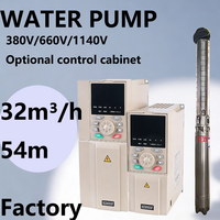 Pompe submersible pour puits profond en acier inoxydable, à centrifugation multi-étages, de haute qualité, pour l'extraction d'eau de puits rurale, compatible ODM