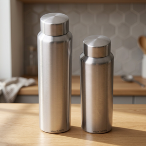 Single Wall 750ml Stainless Steel Eco-Friendly Unisex <b>Water</b> Bottle Sports Lid Hand Grip Classic Design Gym Outdoor Use - Product Image 3