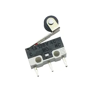 Kw10 1a micro interruptor sensível pcb de 3 pinos, com alavanca do rolo