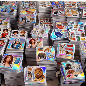 Impresión de Logotipos Personalizados a Prueba de Agua, Embalaje con Acabado Brillante, Vinilo Holográfico, Adhesivo de Transferencia Personalizado - Product Image 1