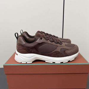 Chaussures décontractées haut de gamme pour hommes, vente en gros d'usine, style polyvalent et tendance avec design patchwork en cuir véritable - Product Image 2