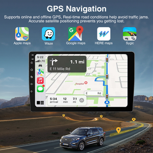 Autoradio Lodark 9/10 Pouces 1 Din Lecteur Audio 64 Go Android Auto Apple CarPlay Écran Tactile HD DSP <span class=keywords><strong>Radio</strong></span> FM Système GPS - Product Image 4