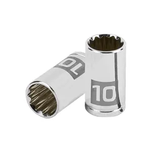 Juego de Llaves de Tubo de 10 mm, 12 Puntas, Accionamiento de 1/4 de Pulgada, Marca TRUPER - Product Image 1