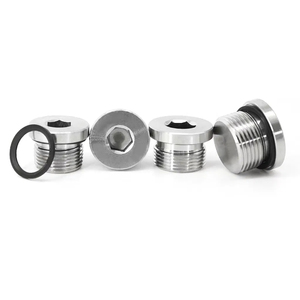 Tapón hexagonal hueco de acero inoxidable con brida hexagonal interior y tornillos de vaso hexagonal - Product Image 3
