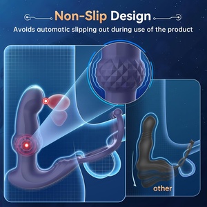 Masajeador de Próstata, Vibrador Anal con Movimiento de Empuje, Recargable, 7 Modos, Resistente al Agua IPX7, Control Remoto, Anillo para Pene, Tapón Anal, Punto P, Masculino - Product Image 5