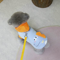 Sweat-shirt à capuche pour animaux de compagnie à motif de dessin animé pour petits chiens, design sportif, vêtements chauds pour chiens, manteau à capuche doux, vêtements pour chiots