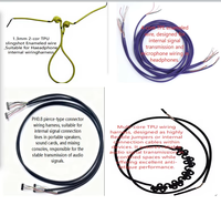 Kawat Tali Karet TPE/PU Berkualitas Tinggi untuk Headphone |   Rangkaian Kabel Headband dengan 4 Kabel Audio Inti |   OEM ODM