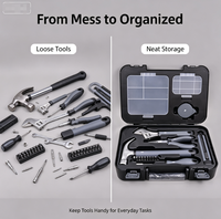 Kit d'outils manuels domestiques durables multi-spécifications, kit de réparation de quincaillerie portable pour l'entretien de la maison et les projets de bricolage