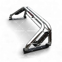 Barre de protection universelle en acier inoxydable RTS pour pick-up 4x4 tout-terrain avec feux de freinage LED, finition polie/peinture poudrée, compatible Hilux Easy