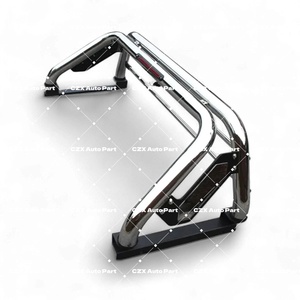 Barres de protection universelles en acier inoxydable RTS pour pick-up 4x4 tout-terrain, avec feux de freinage <span class=keywords><strong>LED</strong></span>, finition polie/peinture poudrée, pour <span class=keywords><strong>Hilux</strong></span> - Product Image 4
