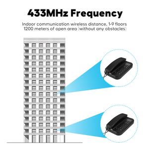 Điện thoại liên lạc không dây 1200m phạm vi 9999 kênh Walkie Talkie cho doanh nghiệp, khách sạn, bệnh viện, an ninh văn phòng - Product Image 5