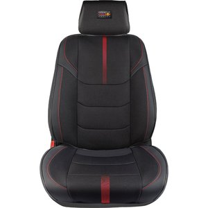 Coprisedile singolo Powerbar nero/rosso - Product Image 1