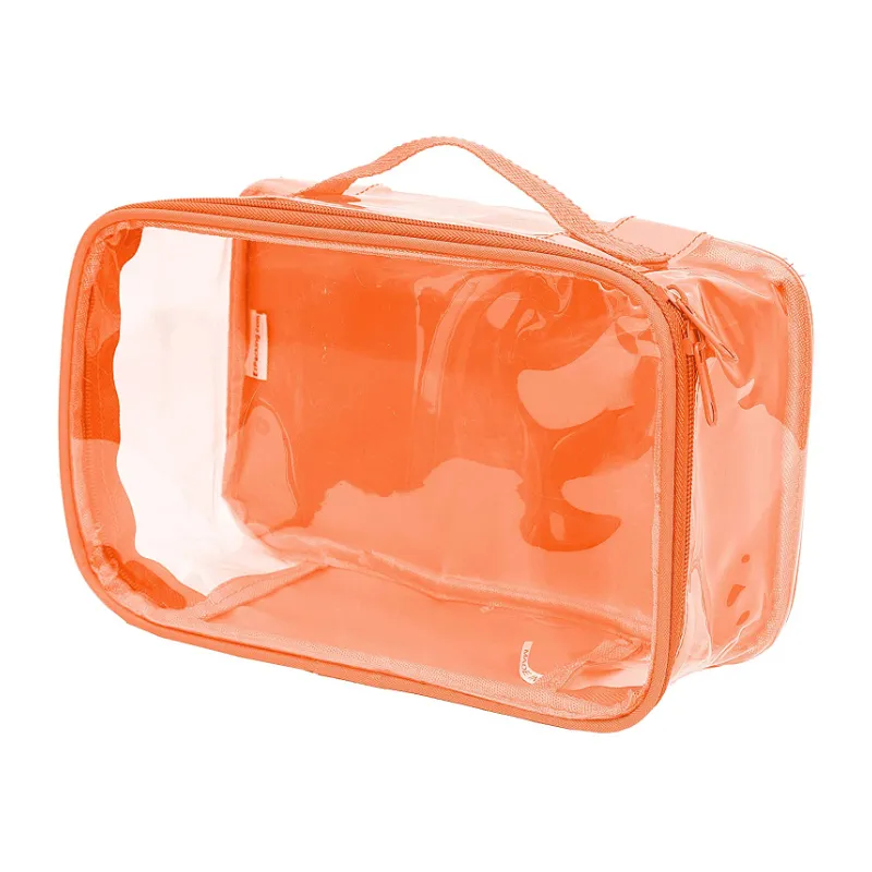 bathroom organizer Pvc Small Clear Travel Packing Cube See Through PVC Plastic Pouch for Carry On Suitcase Backpack