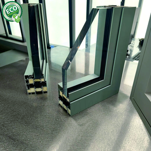 110 Series Custom Modern Design Double-panel Aluminum <b>Windows</b> Custom Modern Design Tempered Glass Casement <b>Windows</b> - Product Image 5