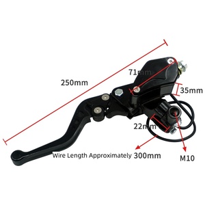 Bomba de Freno Hidráulica Universal para Motocicleta con Diseño de Hoja de Arce, Ensamblaje de Bomba de Freno y Embrague para Manillar de Motocicletas Todoterreno - Product Image 3