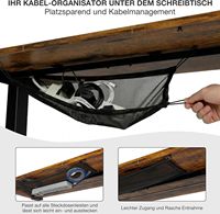 Scrivania Elettrica Regolabile in Altezza 48x24 Pollici, Design Ergonomico Classico Sit-Stand, Gestione Cavi, 2 Impostazioni Memorizzabili, per Casa e Ufficio