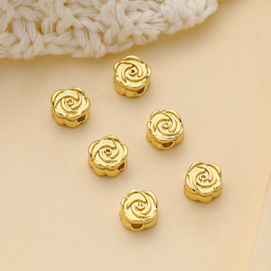 Vente flash - Kit de fabrication de bijoux fantaisie - Perles métalliques - Perles en vrac - Accessoires pour bracelets et colliers - Or rose - Argent - Product Image 3
