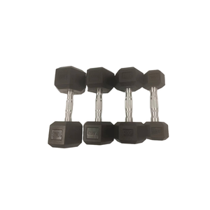 <span class=keywords><strong>Mancuernas</strong></span> Hexagonales Rectas de Goma Negra y Blanca, Juego de Pesas Libres para Gimnasio, 45, 70, 80, 5-100 Libras, 2.5, <span class=keywords><strong>7.5</strong></span> <span class=keywords><strong>kg</strong></span>, Producto Moldeado - Product Image 2