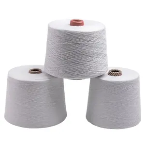 Chine Fournisseur dope teint polyester mélangé fil chaussettes fil 30s/1 coton mélangé régénéré