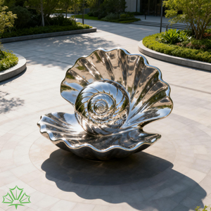 Escultura Moderna de Acero Inoxidable Pulido con Diseño Artístico Soldado Senzhao para Exteriores - Product Image 1