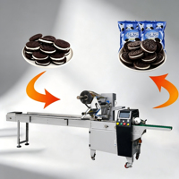 Machine d'emballage horizontale pour l'emballage de sandwichs et de biscuits avec technologie de scellage