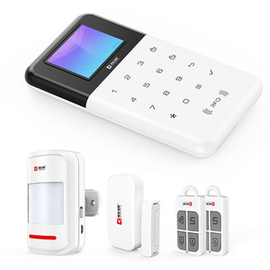Système d'alarme sans fil intelligent W211 GSM, Kit d'alarme sonore avec contrôle par application Wifi, capteur de mouvement et télécommandes - Product Image 1