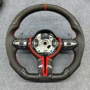 <span class=keywords><strong>Interior</strong></span> de Auto de Lujo para <span class=keywords><strong>BMW</strong></span> F10 F30 F15 F20 F22 F32 F36 E70 E90 M3 M1 M2 <span class=keywords><strong>M5</strong></span>, Volante Personalizado de Cuero y Fibra de Carbono Real - Product Image 4